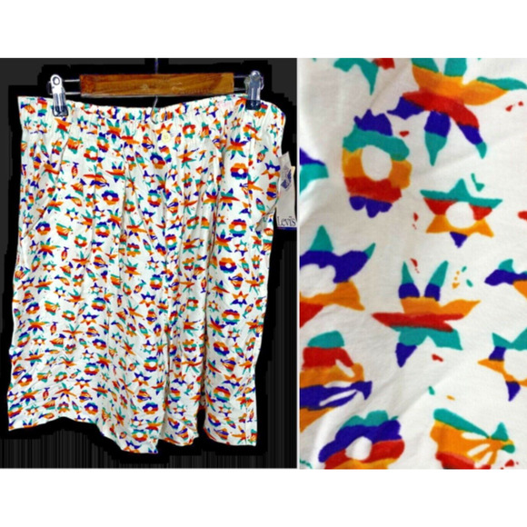 Levi's Other - Levis x Dockers Shorts Vintage NEW 1980s Size 2XL Mens White Tropical Rainbow